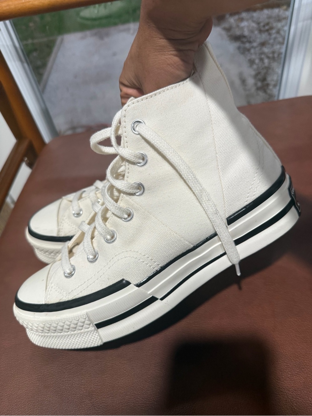 Converse Chuck 70 Plus High ‘Egret’ Sneaker 8.5 Platform